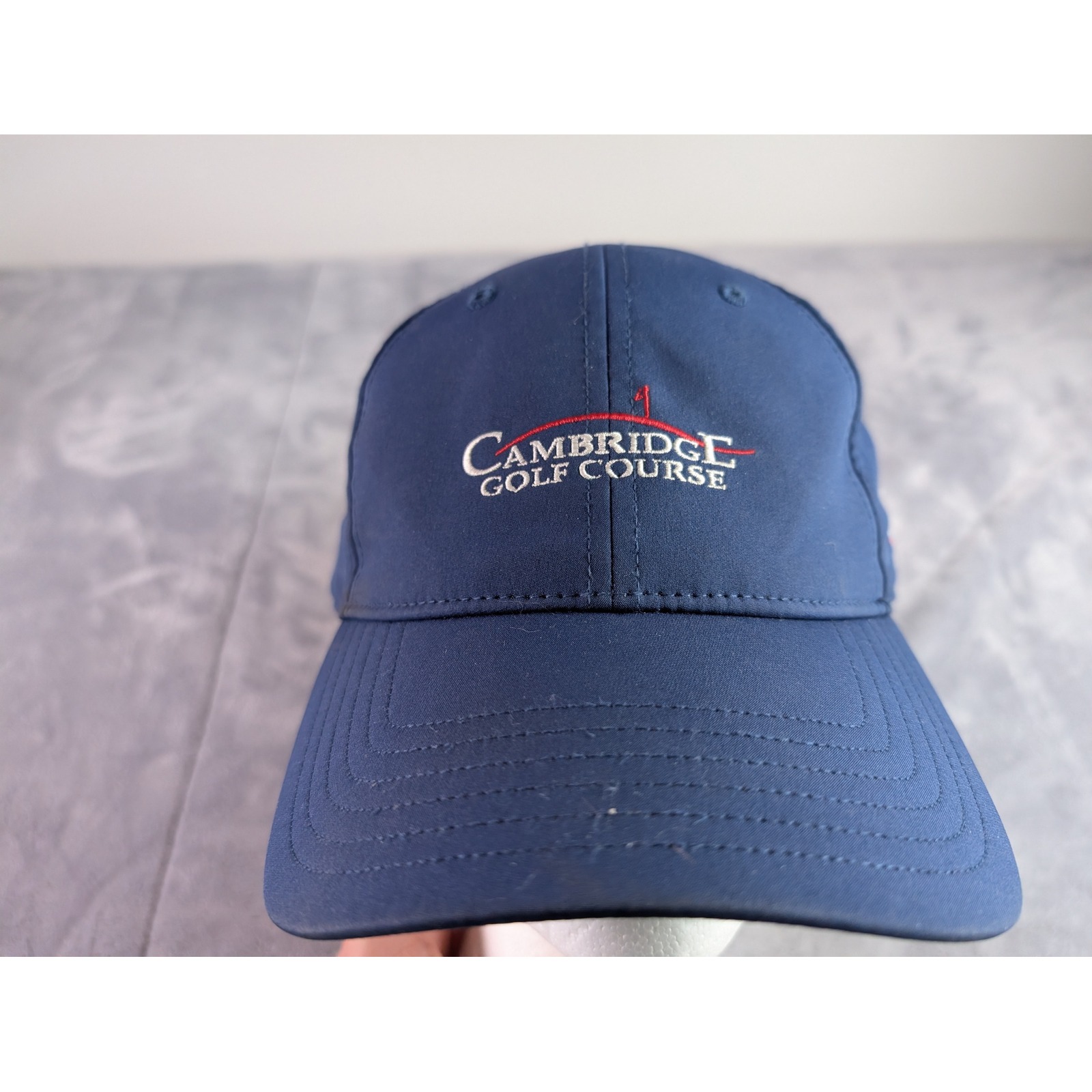 Taylormade Cambridge Golf Course Navy Blue Adjustable Hat Mens Indiana Flag Logo